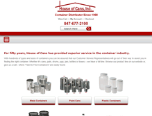 Tablet Screenshot of houseofcans.com